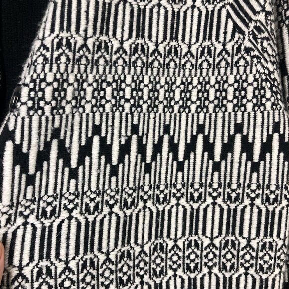 Maxmara WEEKEND 100% Wool Black White Knit Coatigan‎ - Picture 7 of 10
